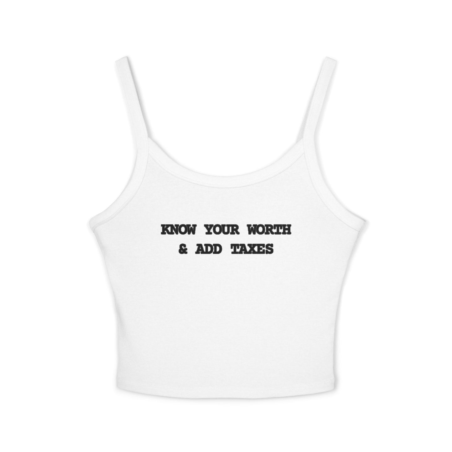 Tank Top Know Your Worth [Straps]