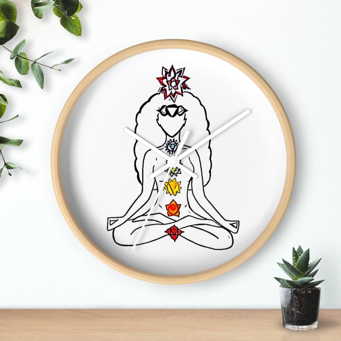 Wall Clock Chakras