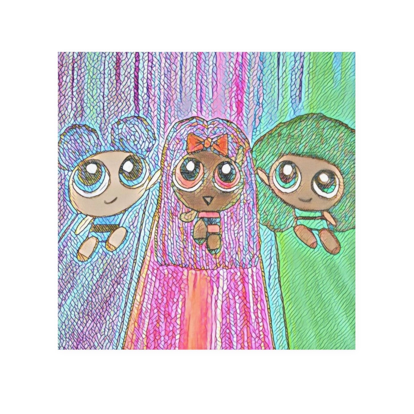 Face Towel Powerpuff Girls