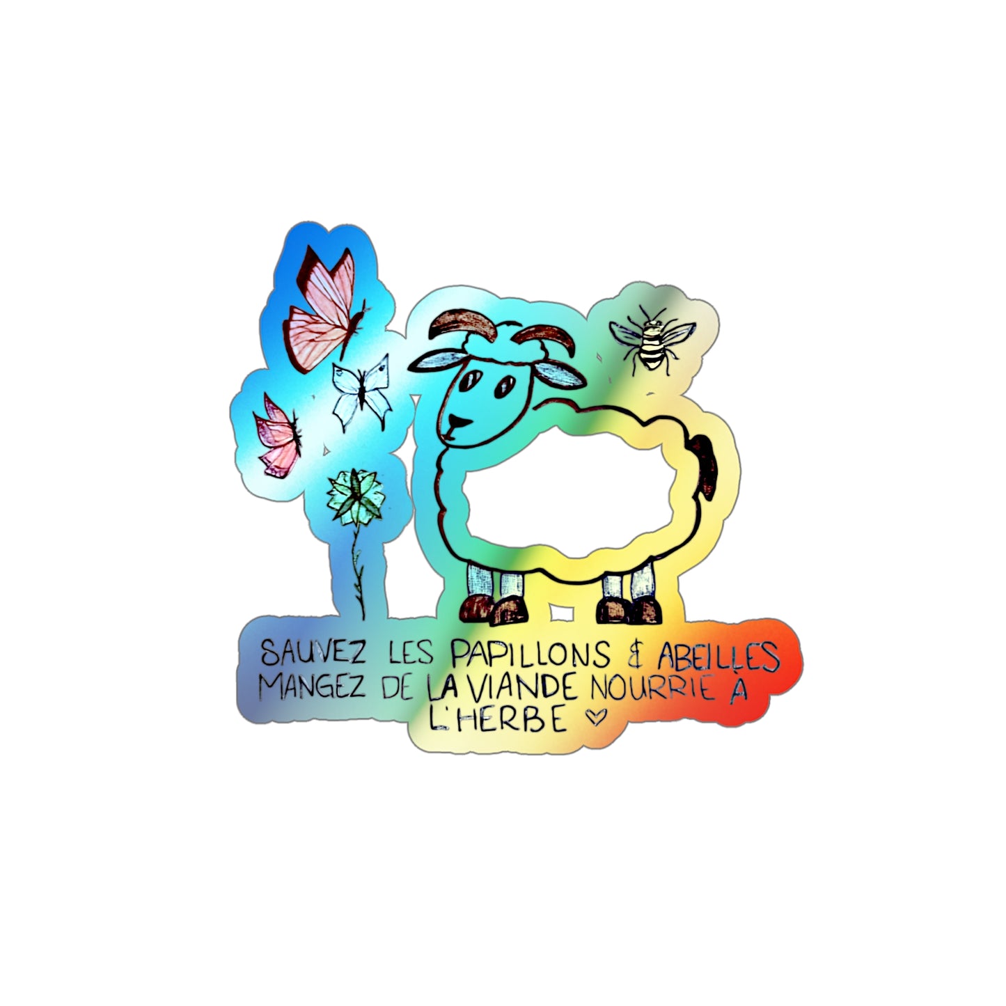 Holographic Nature Sticker