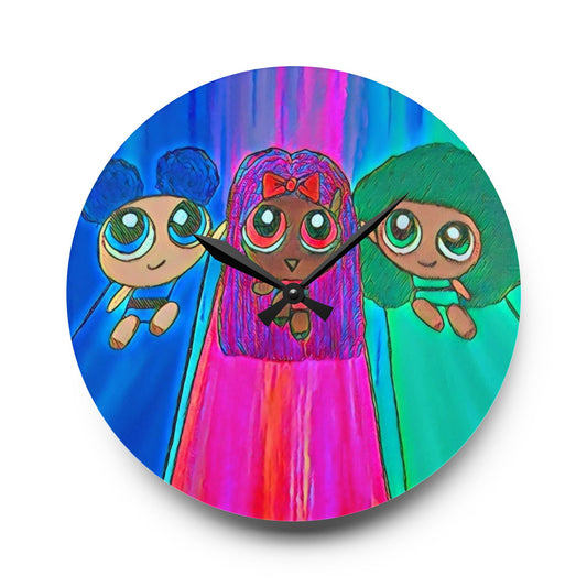 Wall Clock Powerpuff Girls
