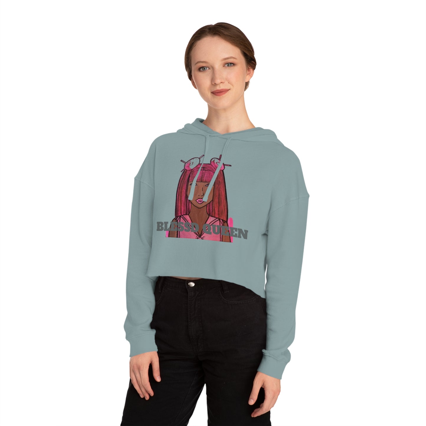 Cropped Sailor Queen x Blessed Hoodie