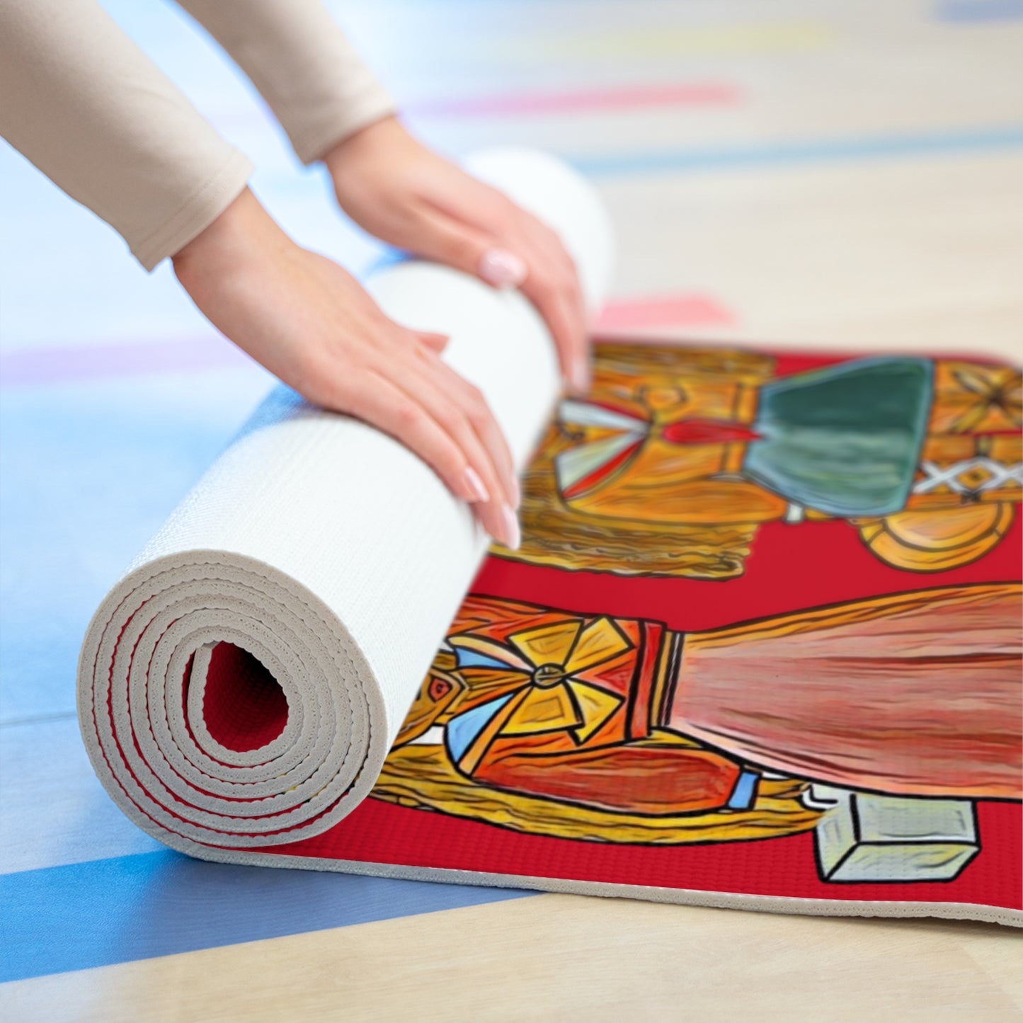 Yoga Mat Sailor Moon & Sailor Venus [Red]