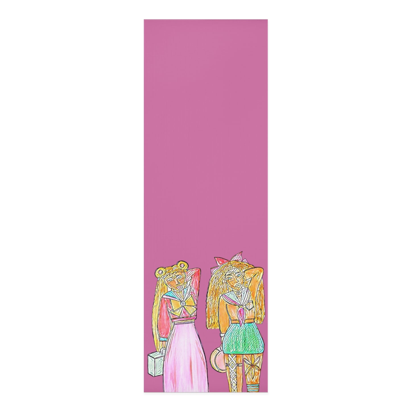 Yoga Mat Sailor Moon & Sailor Venus [Pink]