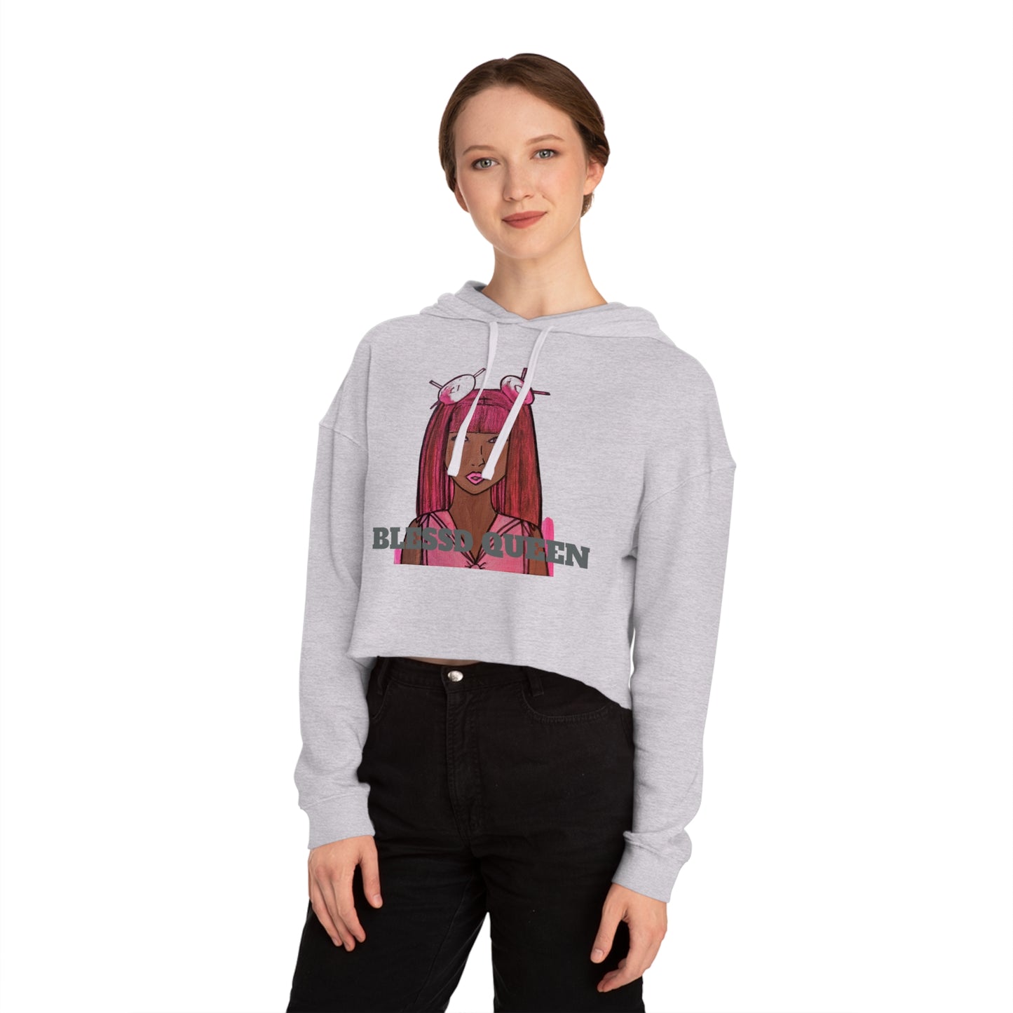 Cropped Sailor Queen x Blessed Hoodie