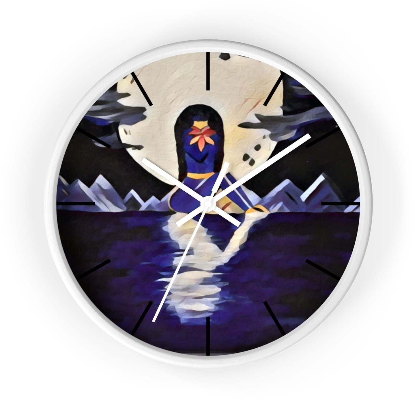 Wall Clock Moon Fae