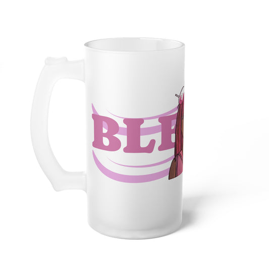 Frosted Glass Mug [16oz] Blessed Queen