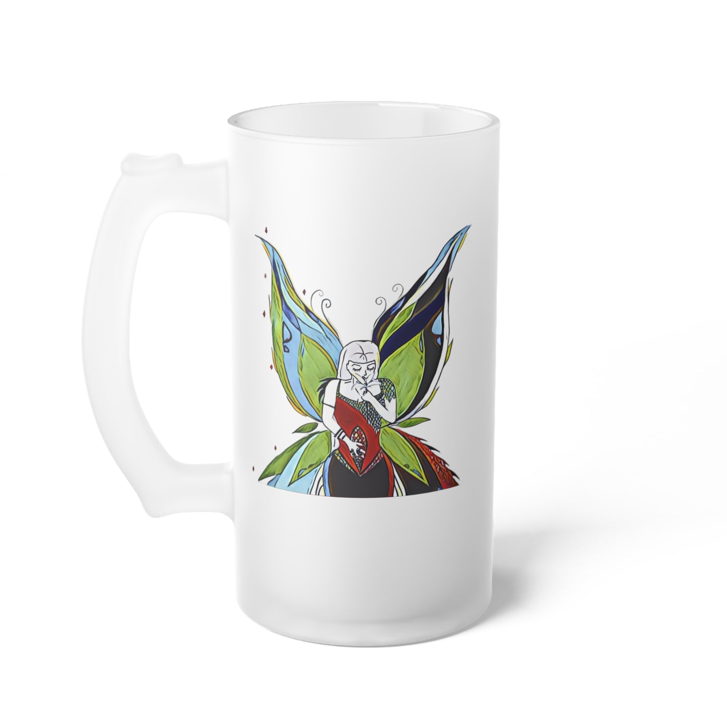 Frosted Glass Mug [16oz] Fairy