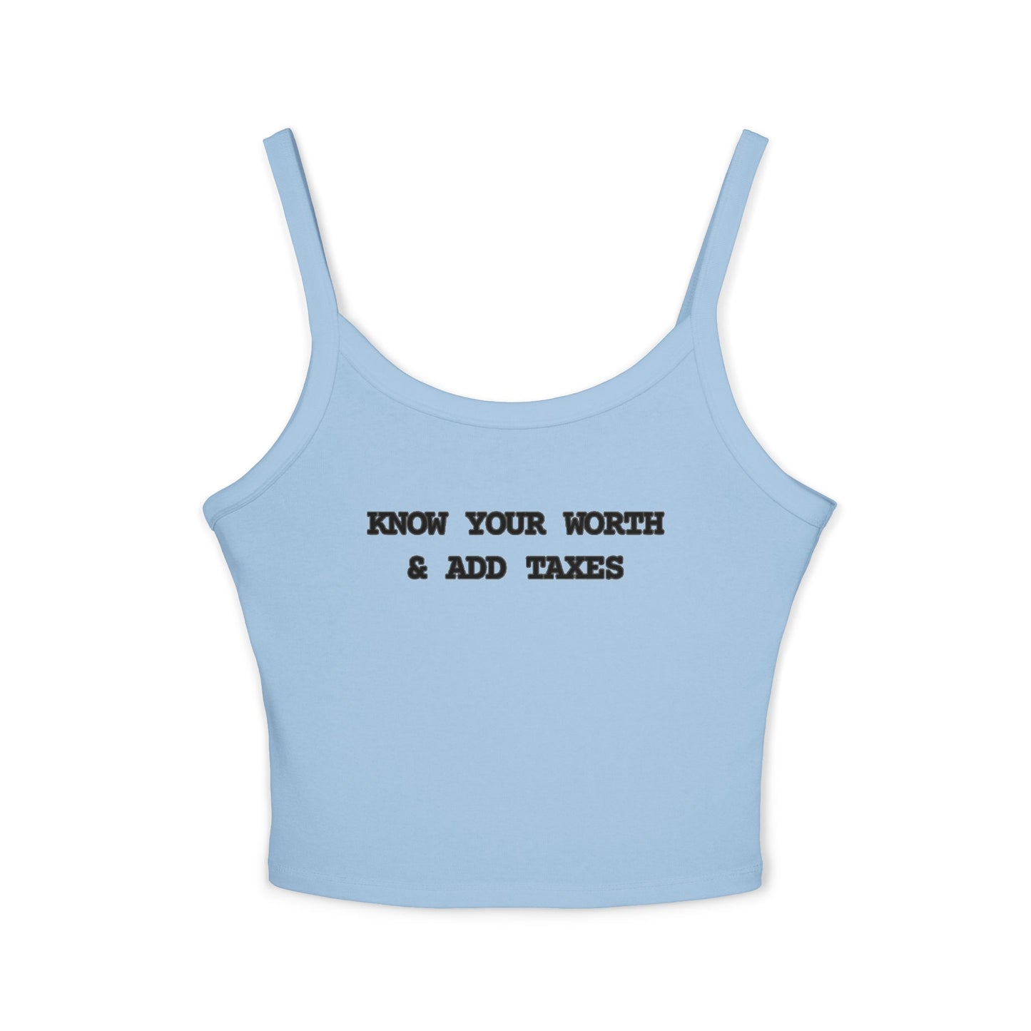 Tank Top Know Your Worth [Straps]