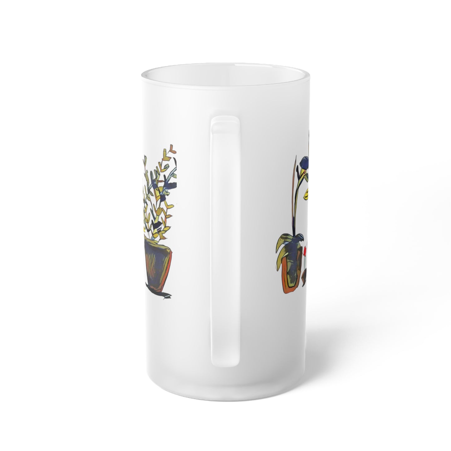 Frosted Glass Mug [16oz] Plants