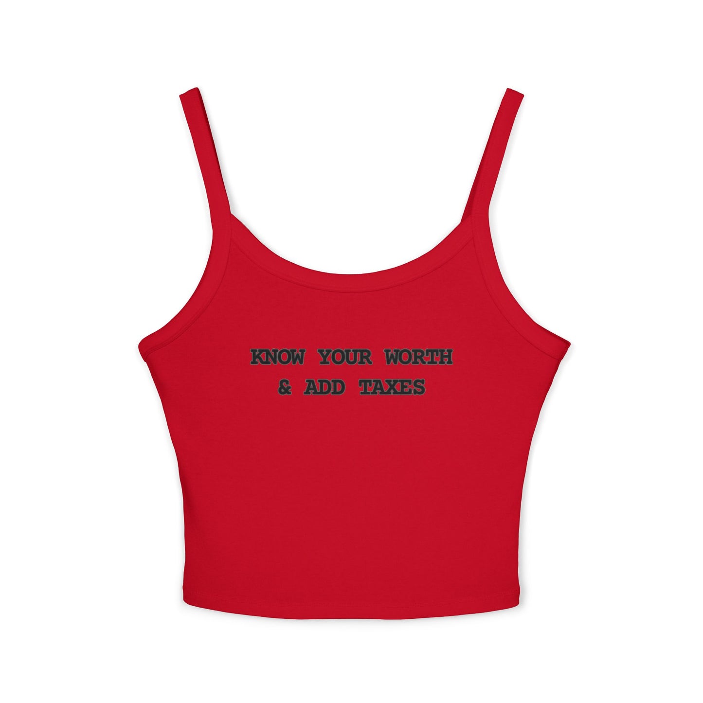 Tank Top Know Your Worth [Straps]