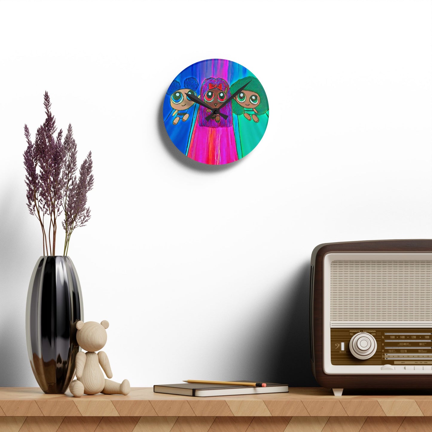 Wall Clock Powerpuff Girls