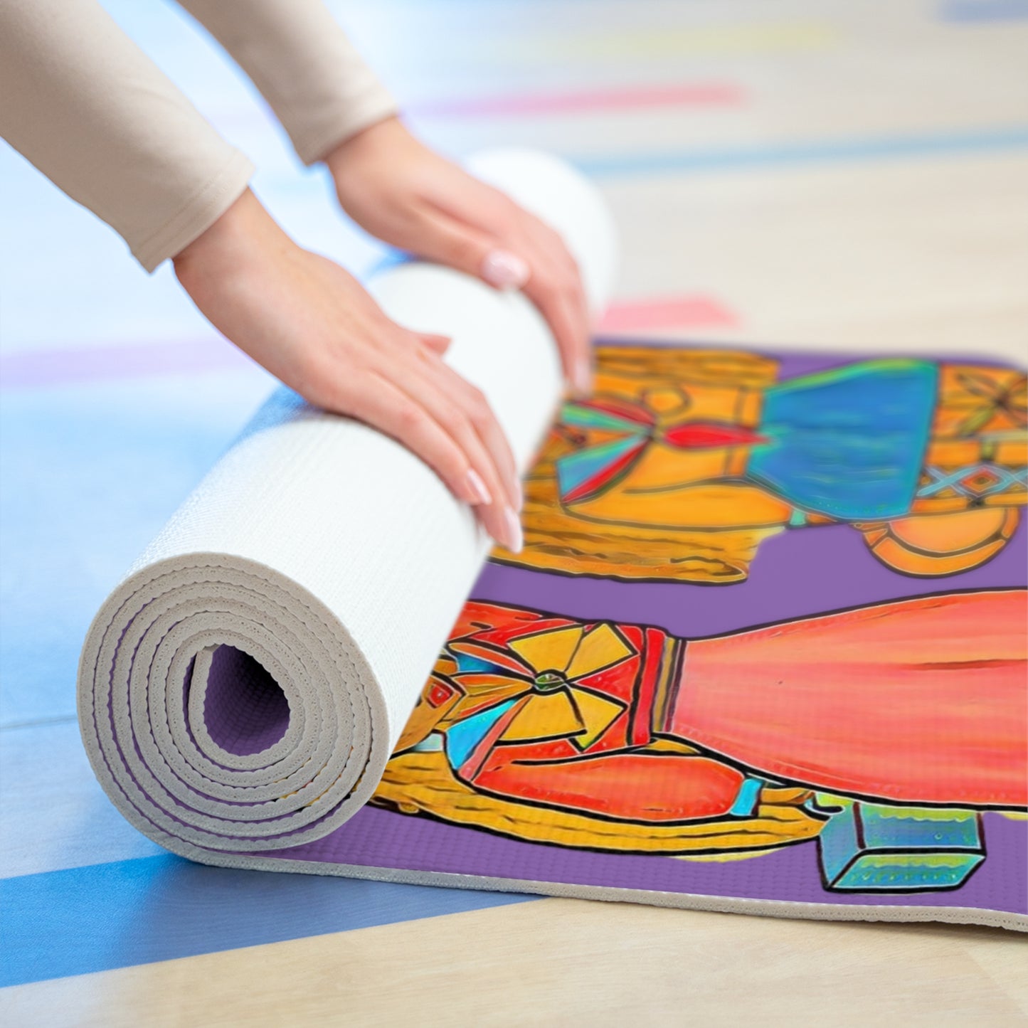 Yoga Mat Sailor Moon & Sailor Venus [Purple]