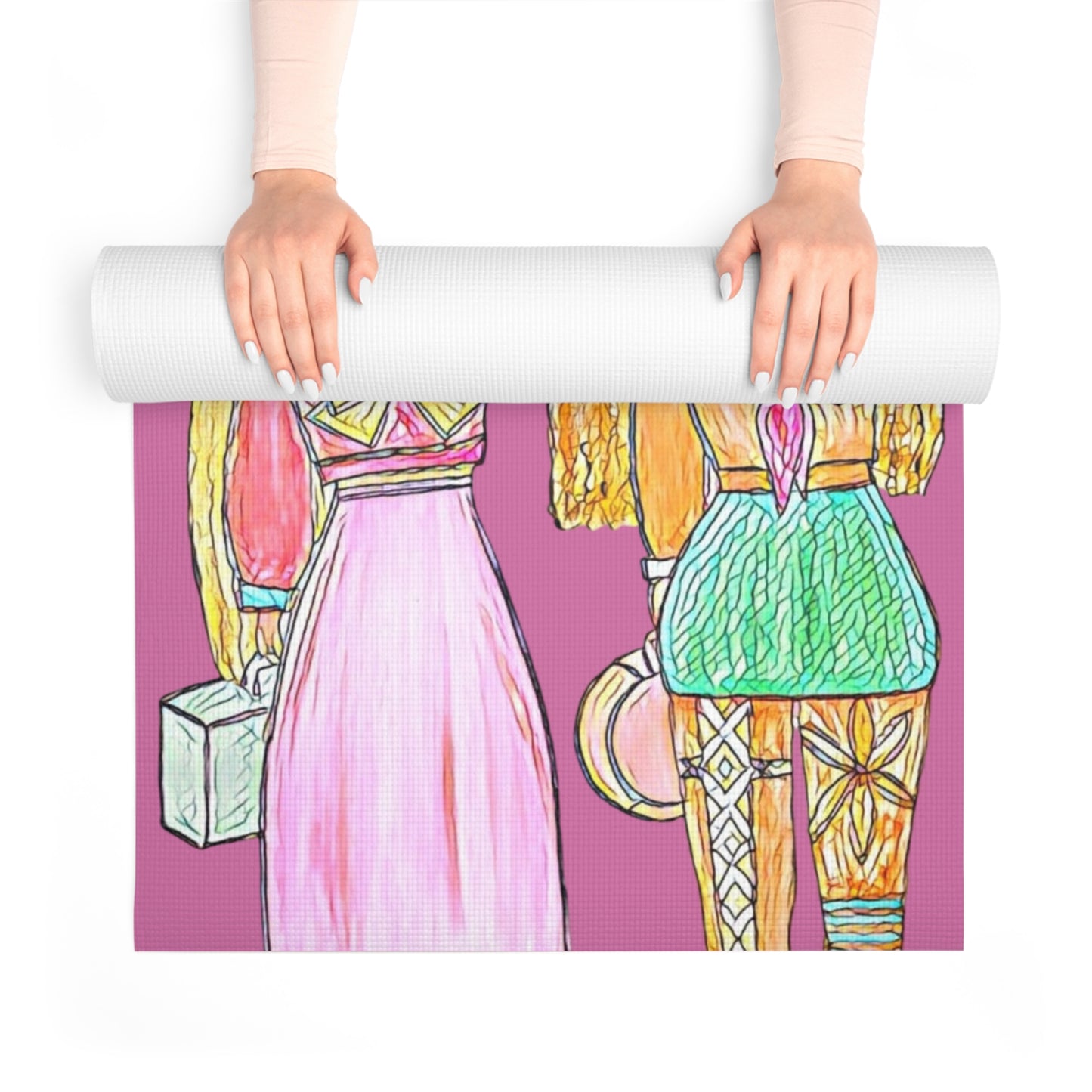 Yoga Mat Sailor Moon & Sailor Venus [Pink]