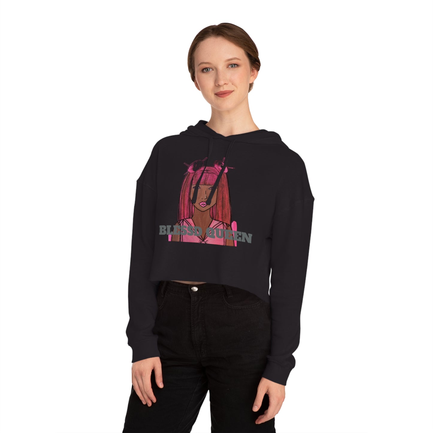 Cropped Sailor Queen x Blessed Hoodie