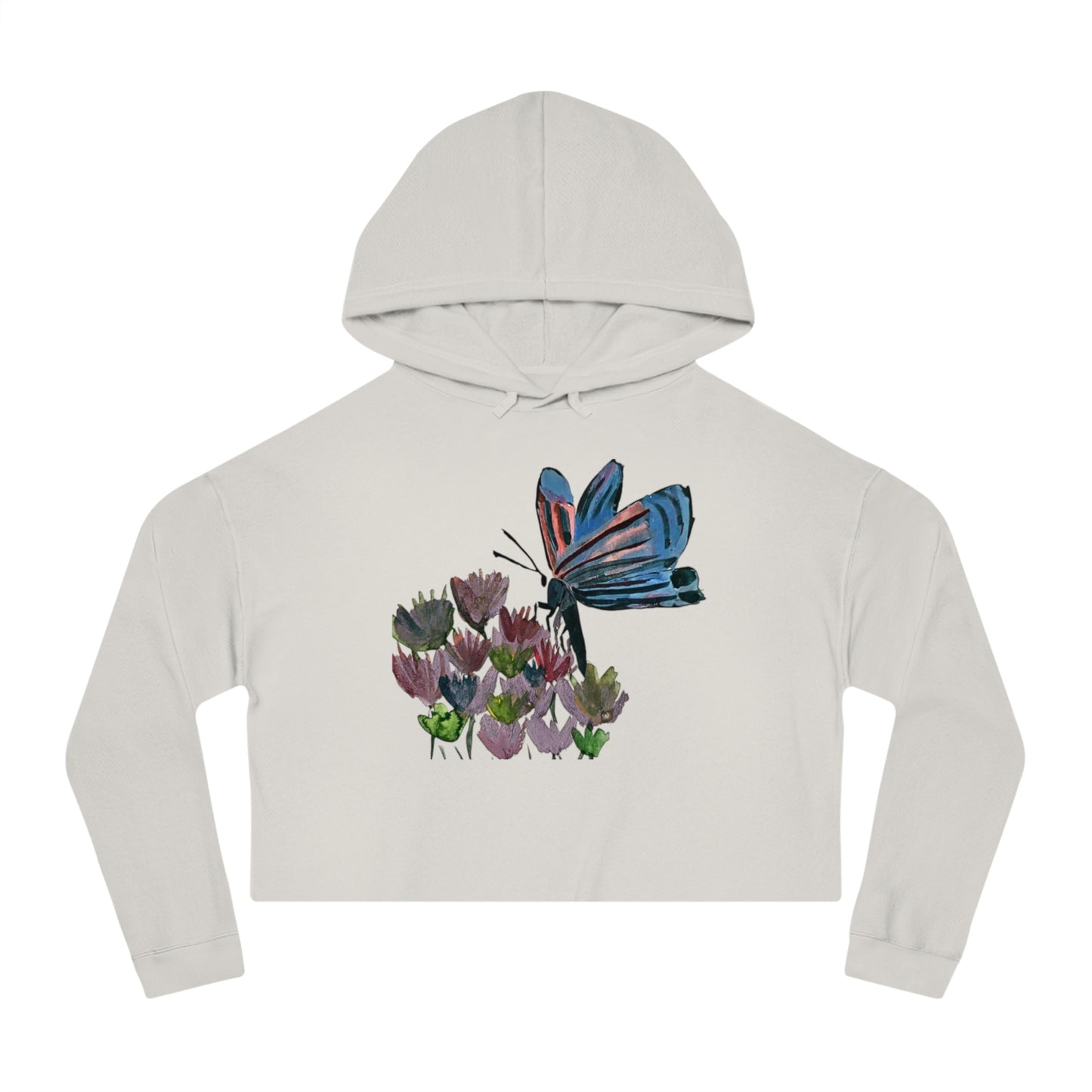 Cropped Butterfly Hoodie