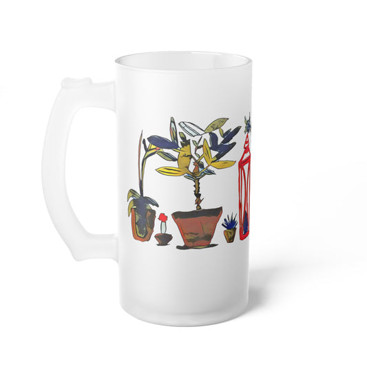Frosted Glass Mug [16oz] Plants