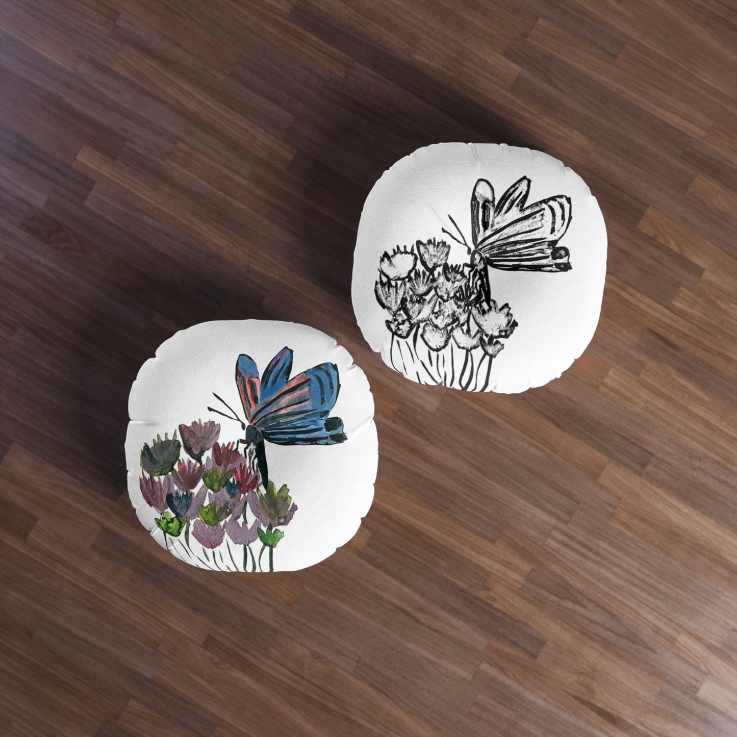 Floor Pillow Butterfly [Round]