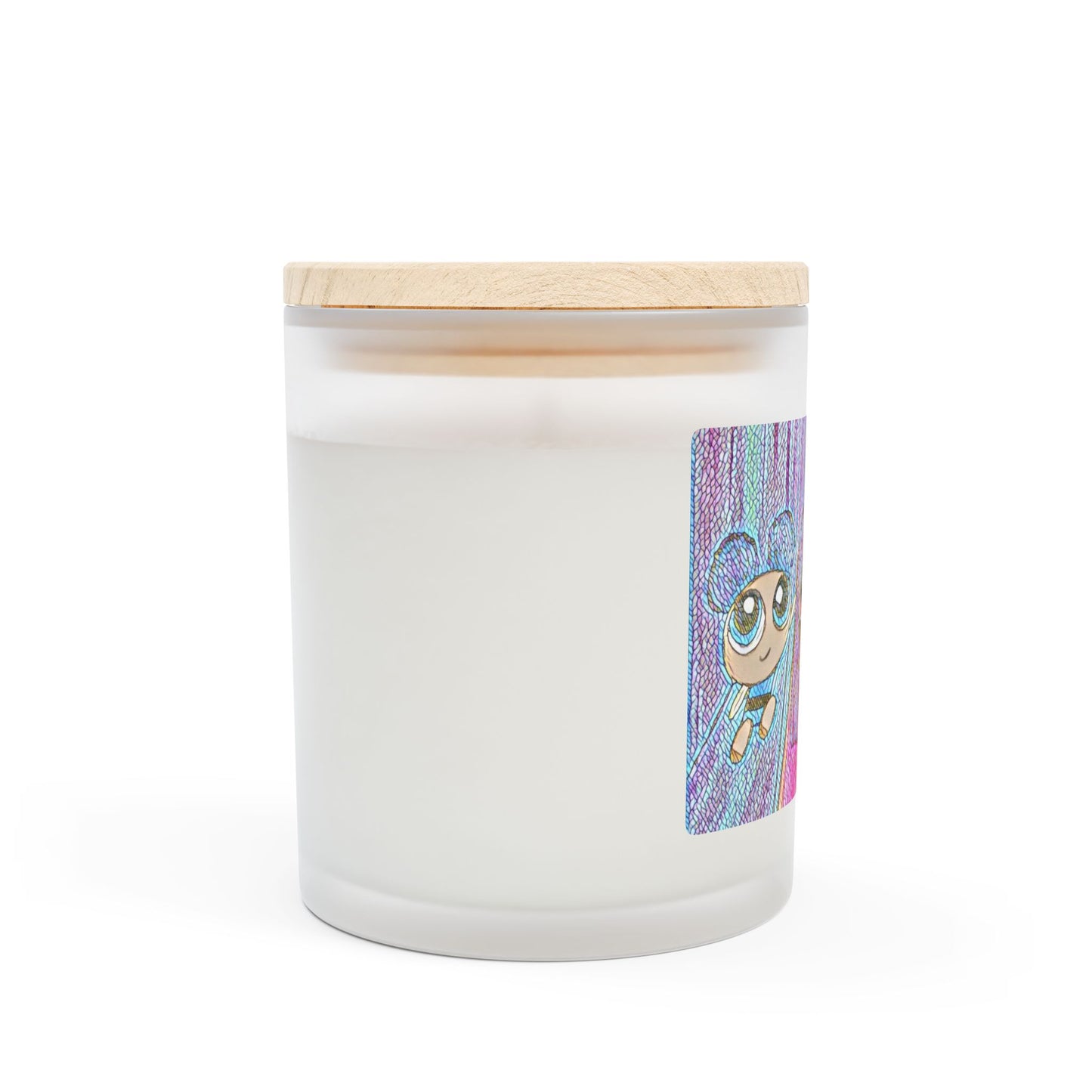 Scented Frosted Glass Candle [11oz] Powerpuff Girls
