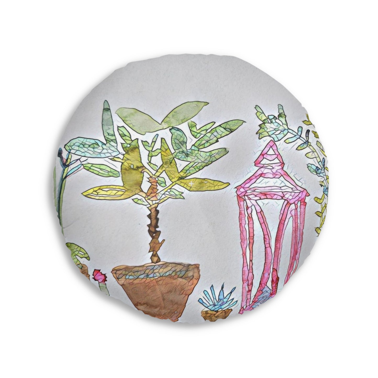 Floor Pillow Plants [Round]