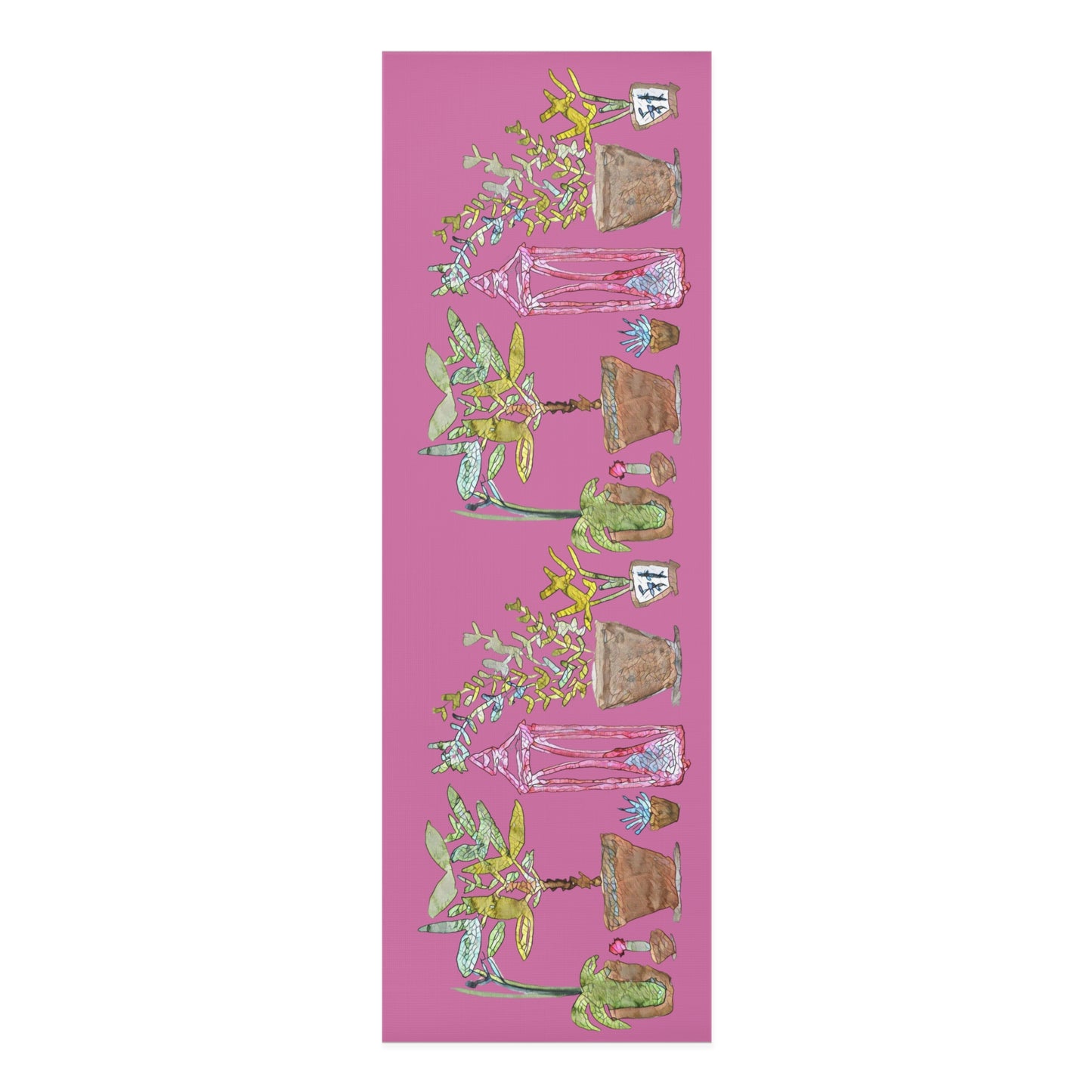 Yoga Mat Plants [Pink]
