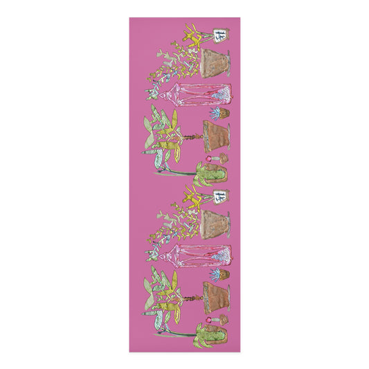 Yoga Mat Plants [Pink]