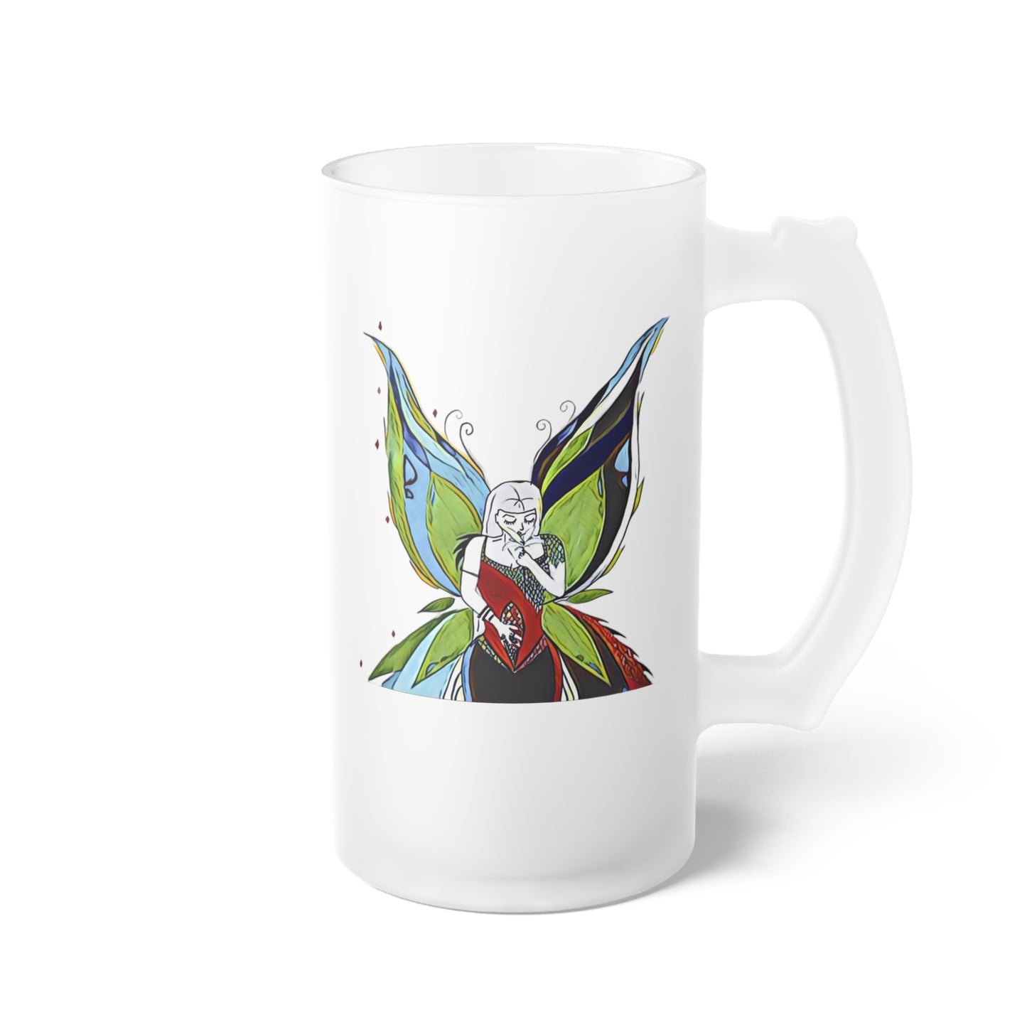 Frosted Glass Mug [16oz] Fairy