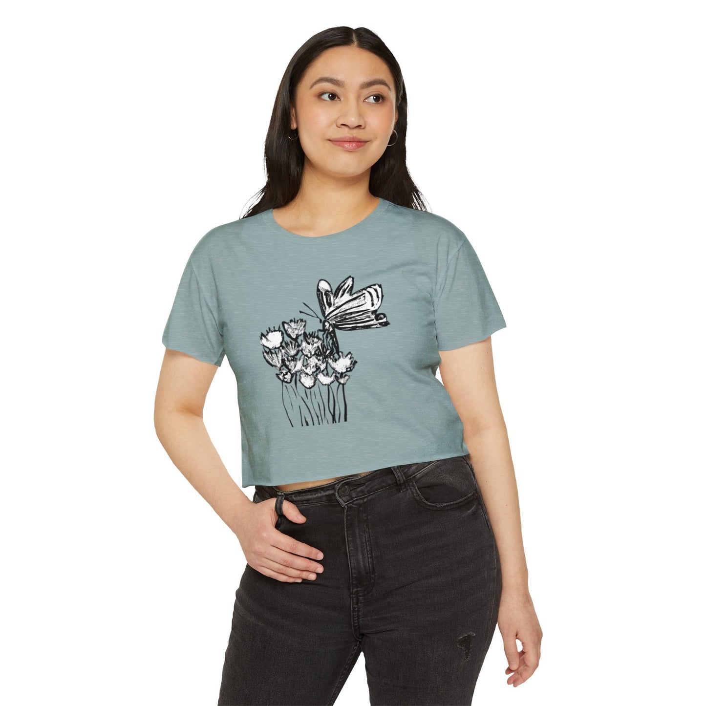 Croptop Butterfly