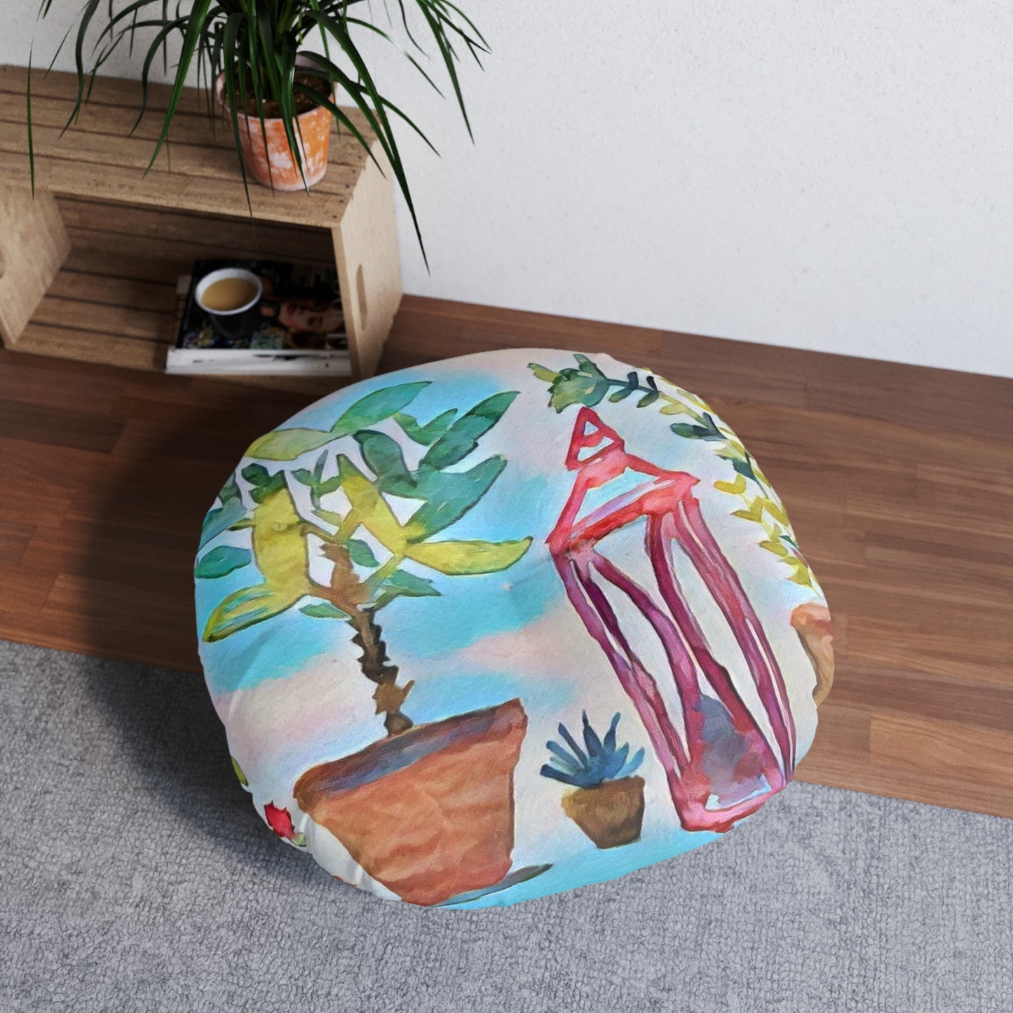 Floor Pillow Plants Round
