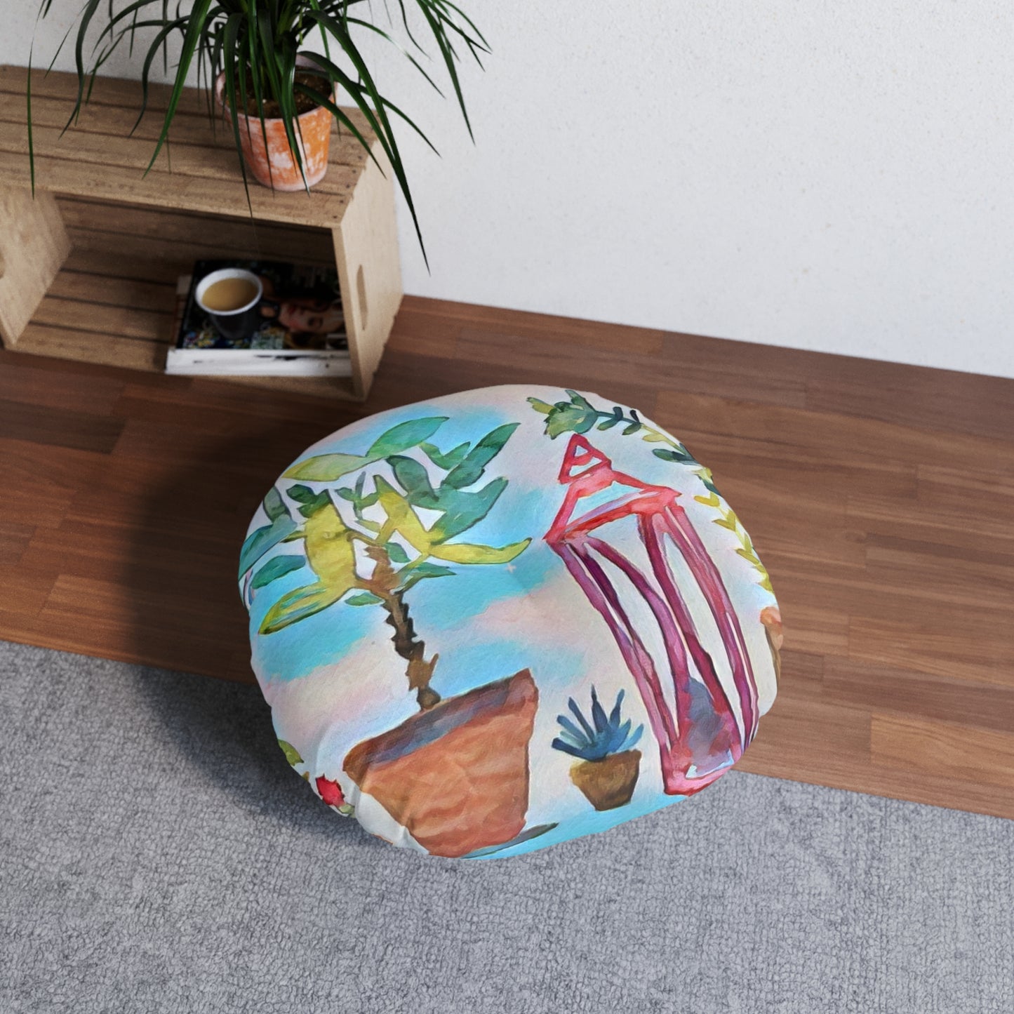Floor Pillow Plants Round