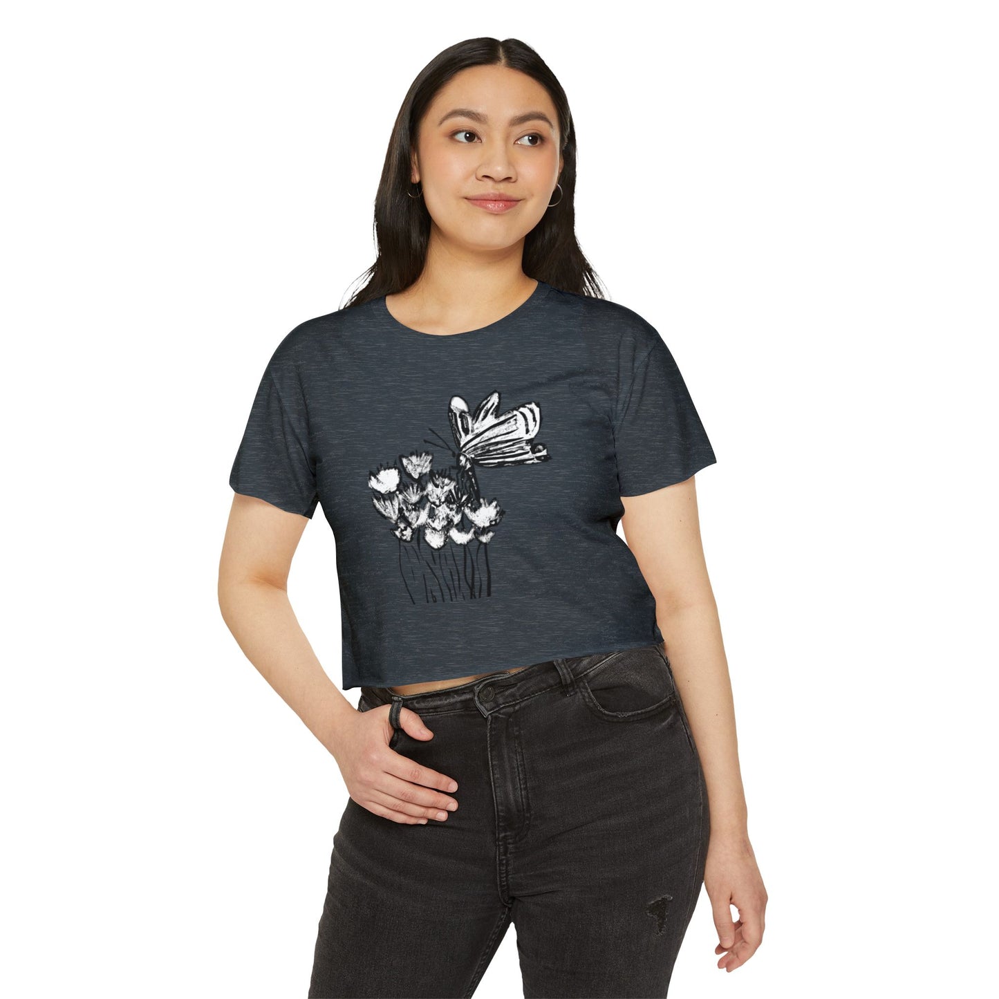 Croptop Butterfly