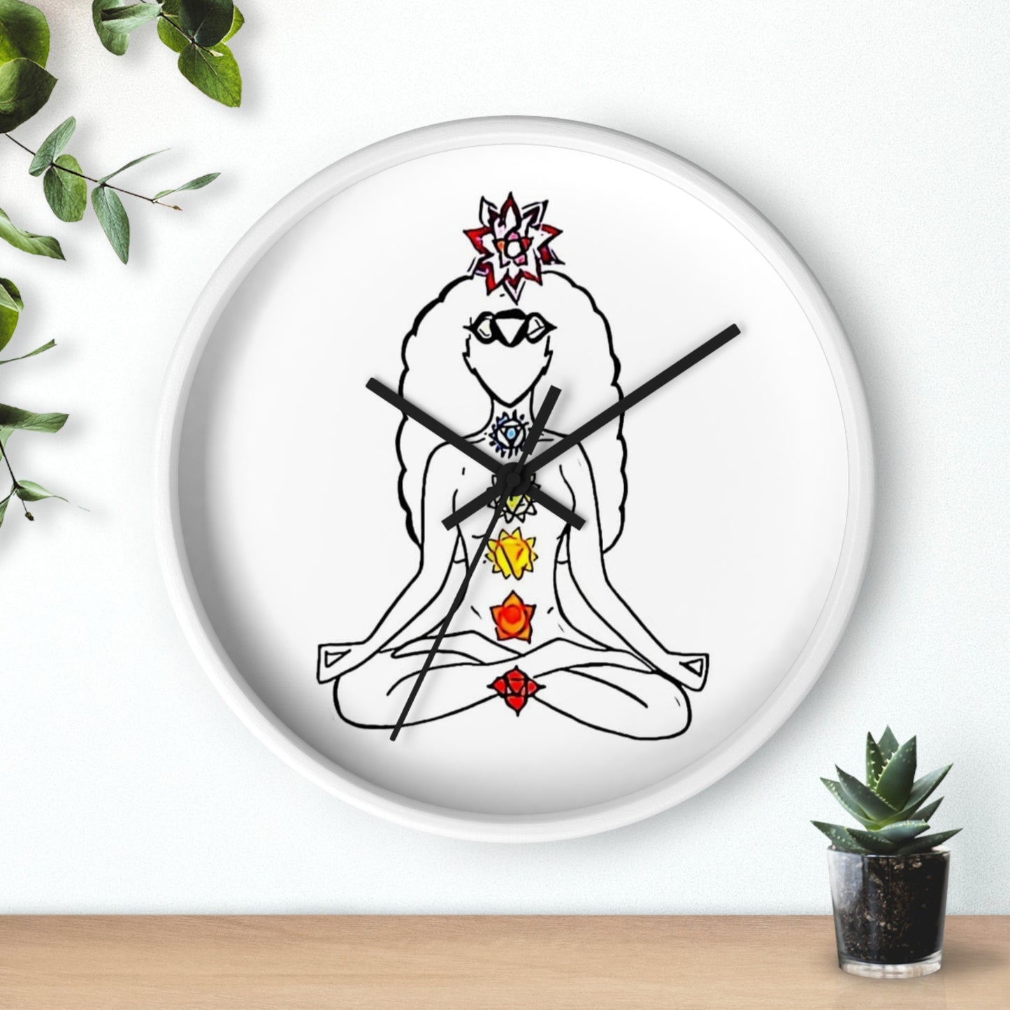 Wall Clock Chakras
