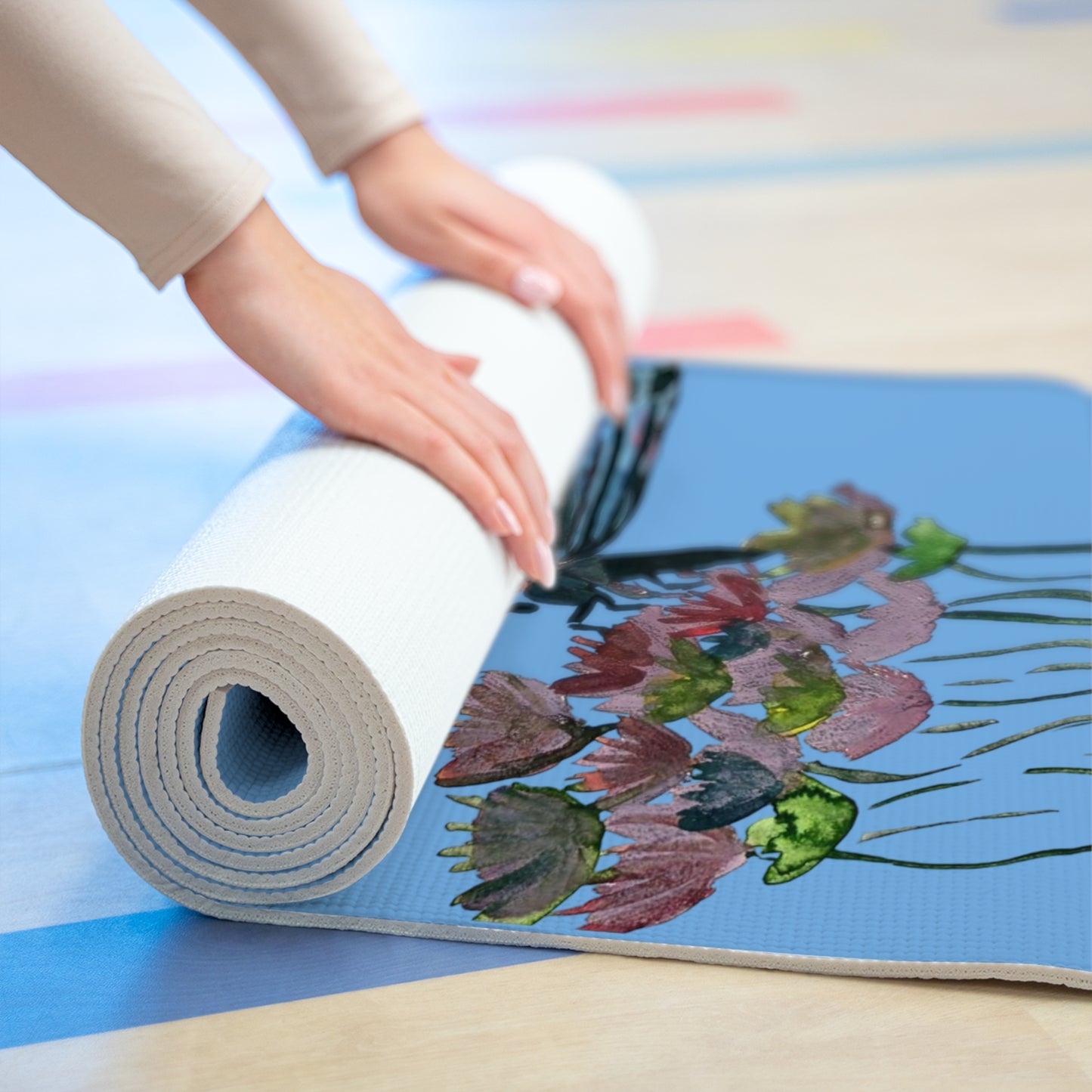 Yoga Mat Butterfly [Aqua]