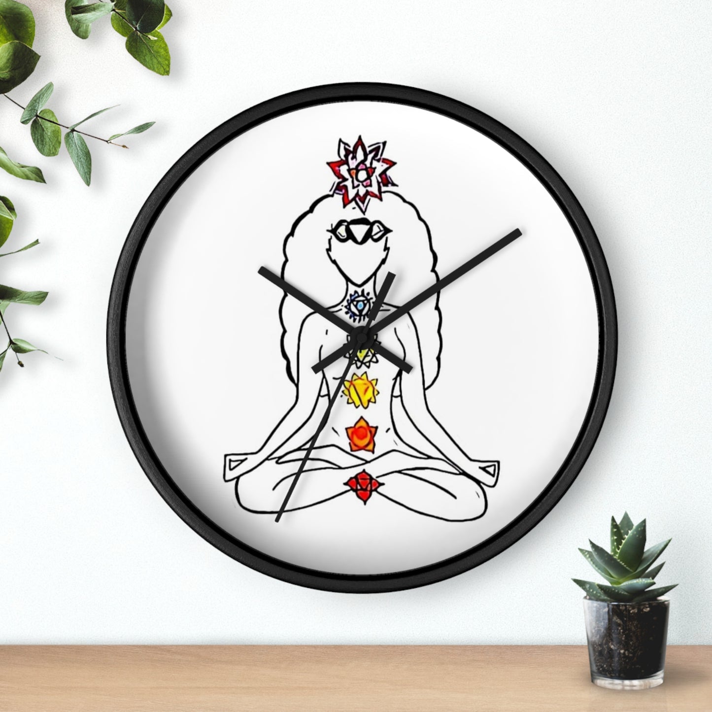 Wall Clock Chakras
