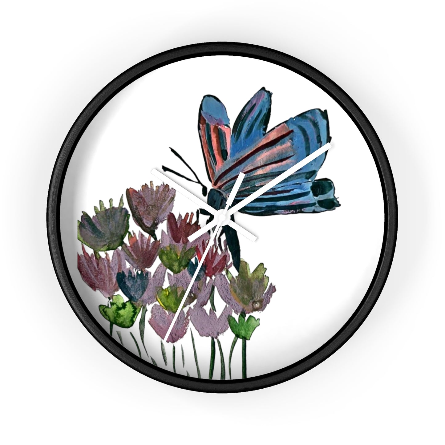 Wall Clock Butterfly