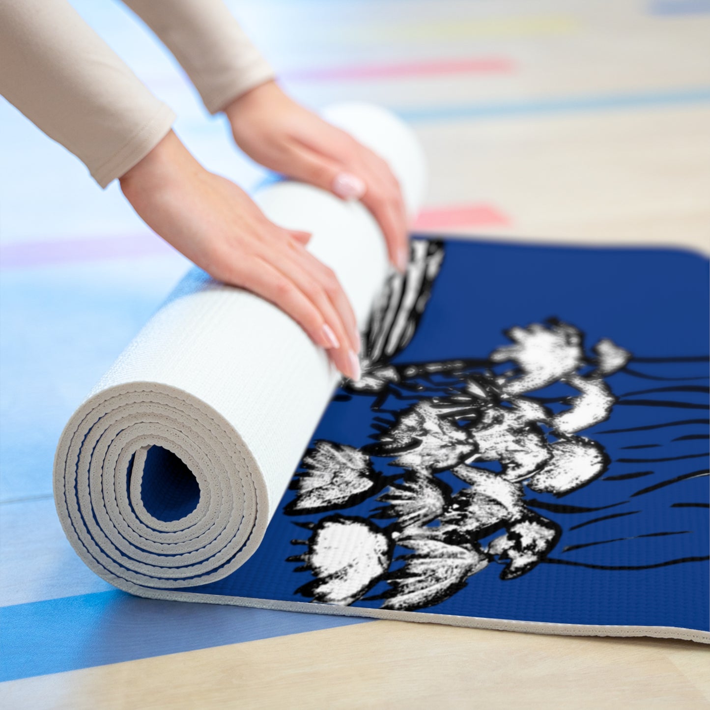 Yoga Mat Butterfly [Blue]
